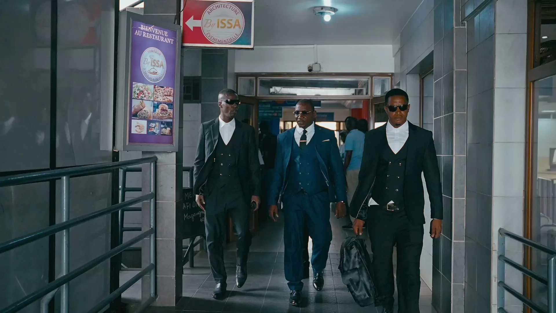 Accueil d'un passager à l'aéroport international de Conakry